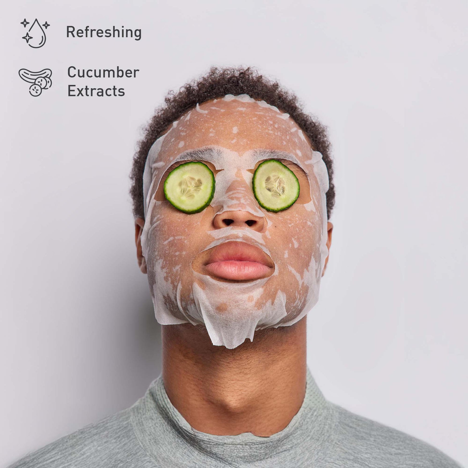 Ultimate Skincare Bundle: Charcoal Sheet Mask + Tea Tree Sheet Mask + Cucumber Sheet Masks +  Cleansing Charcoal Nose Pore Strip-1