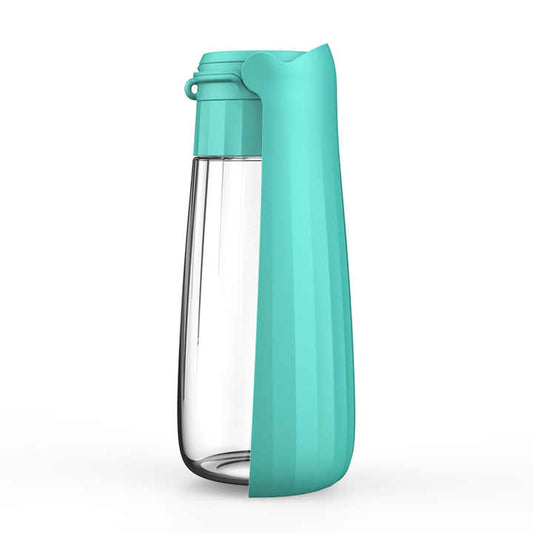 NNEDSZ Green Portable Dog Water Bottle - Leak-Proof Travel Pet Hydration Solution-0