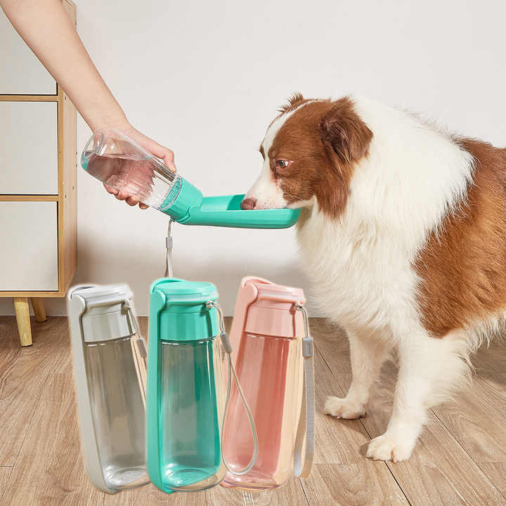NNEDSZ Green Portable Dog Water Bottle - Leak-Proof Travel Pet Hydration Solution-1