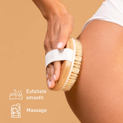 Beauty Bundle - Golden Jojoba Oil & Bath Brush Massager-1