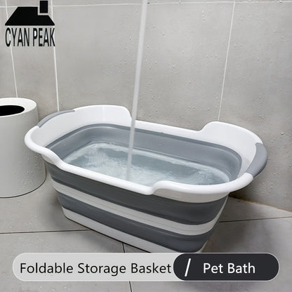 NNETM Foldable Pet Bathtub Large Capacity Dog Cleaning Bucket-3